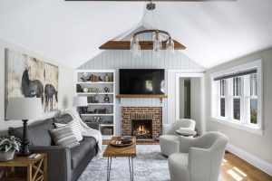 Equestrian style living room